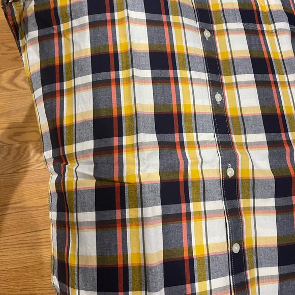 Gap multi plaid short sleeve shirt Sz XL - Picture 4 of 12